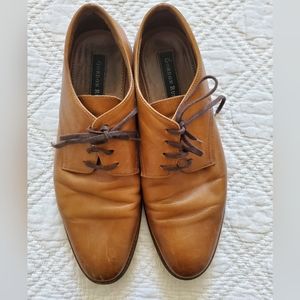 Gordon Rush Lee Camel Brown Size 9 Oxford Lace Dress Shoe